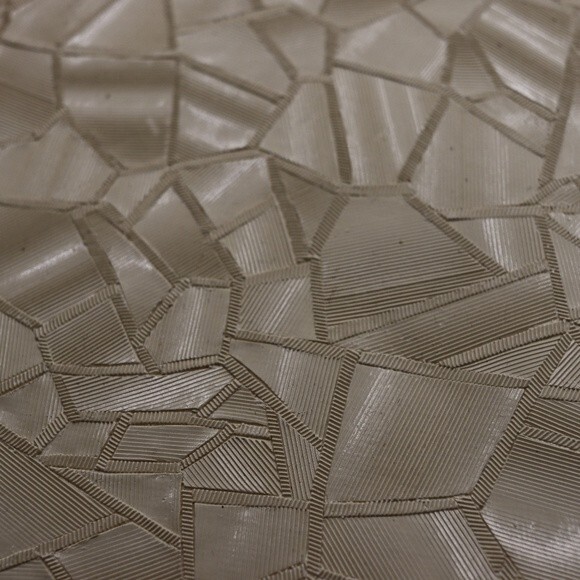 Vintage White Frame Abstract Patterned Box Purse 1960s - Picture 6 of 15